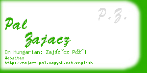 pal zajacz business card